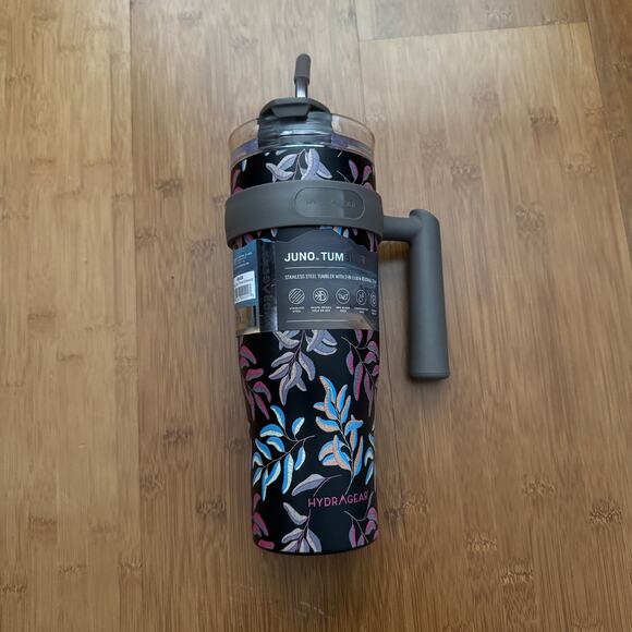 40oz Hydragear Tumbler with Handle and Straw Lid Insulated Water Bottle Cup New - Picture 1 of 4